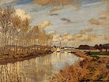 Claude Monet Argenteuil Seen from the Small Arm of the Seine 2 painting